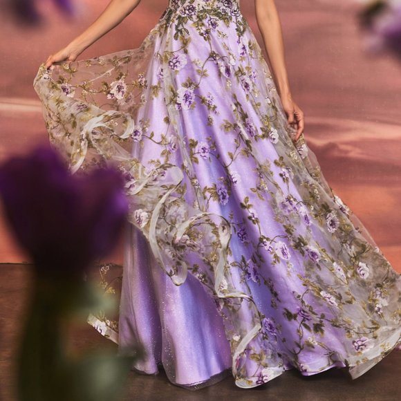 NEW LONG OFF THE SHOULDER SLEEVELESS A-LINE DRESS WITH ZIPPER BACK AL A1135 - Picture 7 of 9